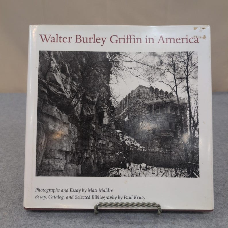 Walter Burley Griffin in America HC 1996 Mati Maldre Paul Kruty Architecture image 1