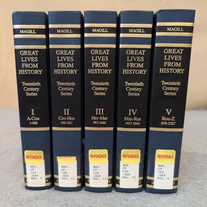 Great Lives From History Twentieth Century Series 5 Vol Set Frank N Magill 1990 image 1