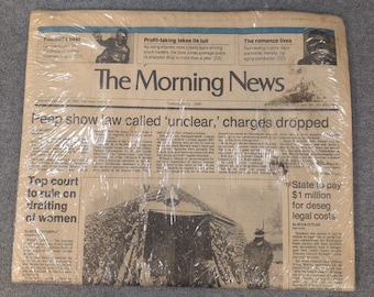 The Morning News Wilmington Delaware 2 dicembre 1980 Giornale d'epoca Anni '80 Notizie