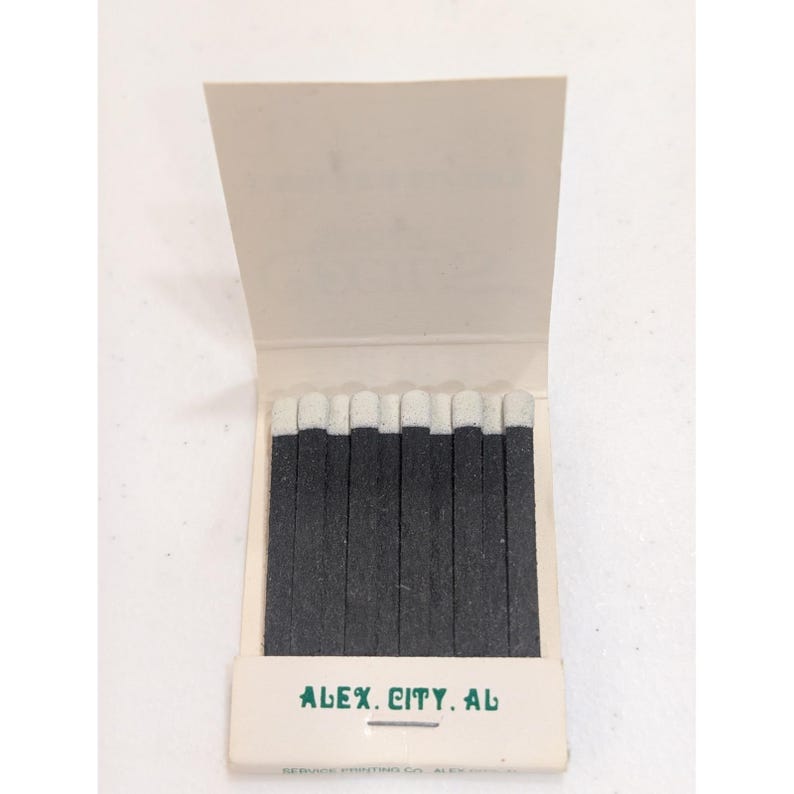 Cecil's Public House Matchbook Alex City AL Edibles & Elixirs Vintage image 3
