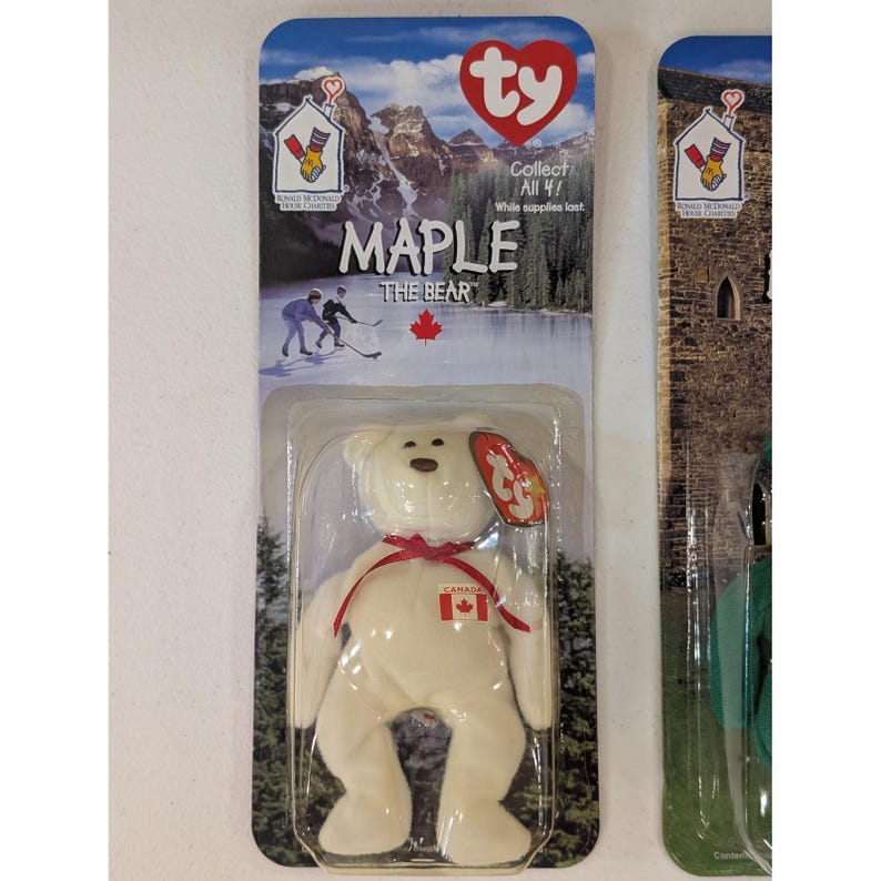 TY Beanie Babies Maple Erin Britannia Glory McDonald's House Charity Bears Set image 2