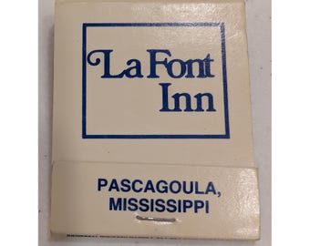 Vintage LaFont Inn Pascagoula Mississippi Matchbook Hotel Motel Souvenir