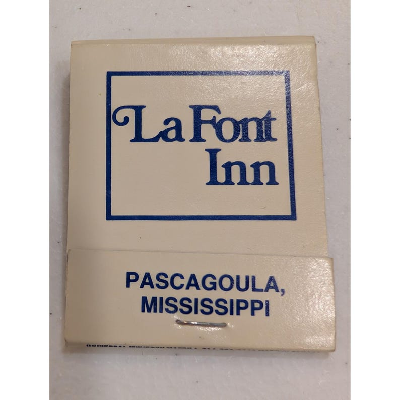 Vintage LaFont Inn Pascagoula Mississippi Matchbook Hotel Motel Souvenir image 1