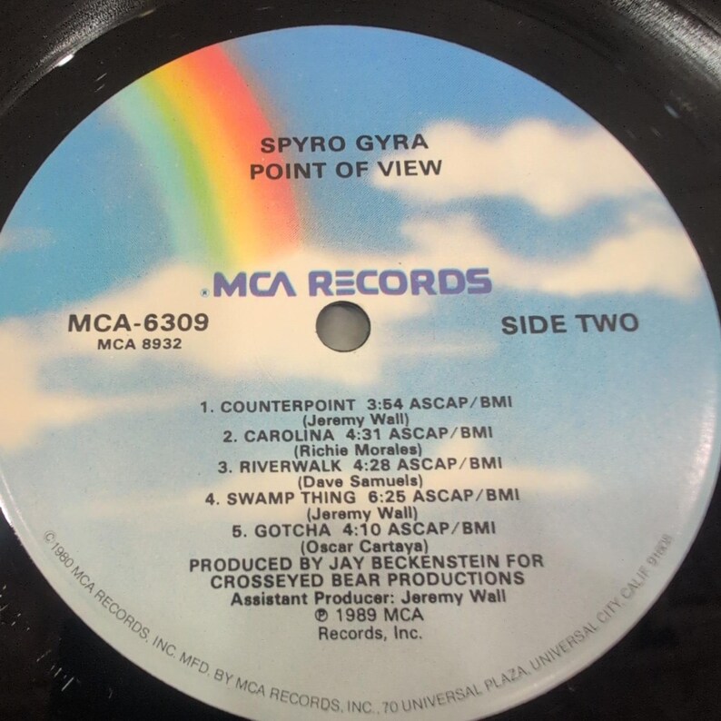 Spyro Gyra Point of View Vinilo LP 1989 MCA-6309 Promo Smooth Jazz Fusion imagen 7