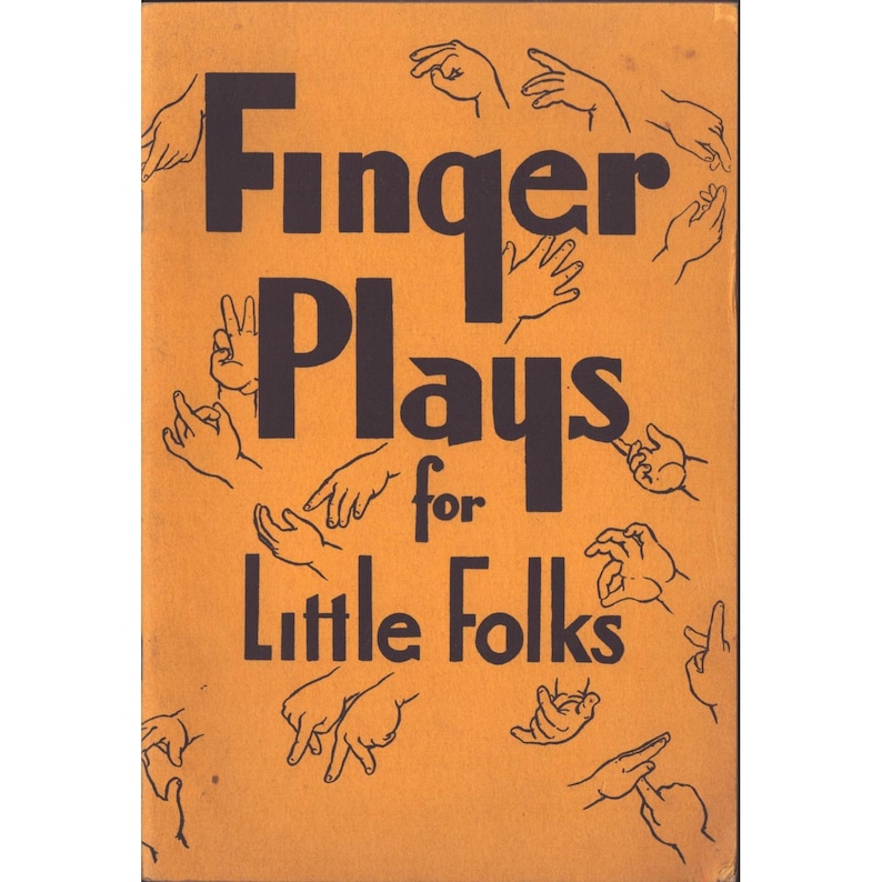 Finger Plays for Little Folks David C Cook Publishing Religious Booklet VG- image 1