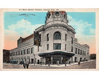 Vintage 1927 Main Street Theatre Kansas City MO Postcard Max Bernstein 12807