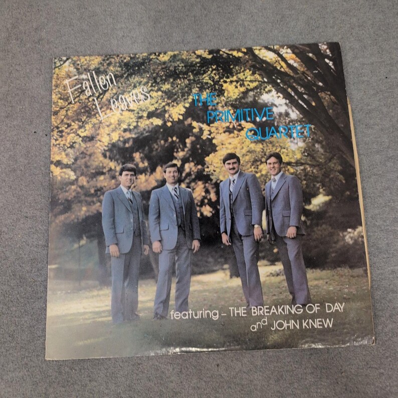 The Primitive Quartet Fallen Leaves Signed Vinyl LP Gospel Bluegrass Record VG- image 1
