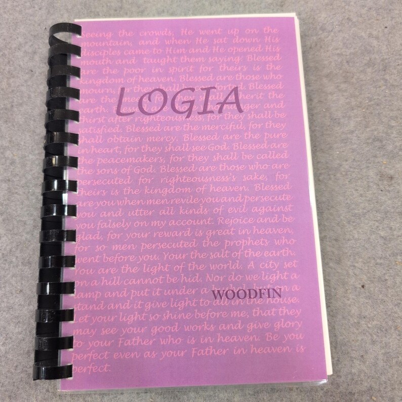 Logia Jesu ord Bergspredikan Woodfin Kirk Grove Signerad andakt bild 1
