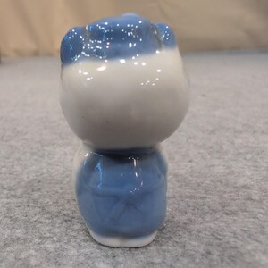 Vintage Blau & Weiß 2 "Hello Kitty Figur - Knapper Maneki-neko Bild 3