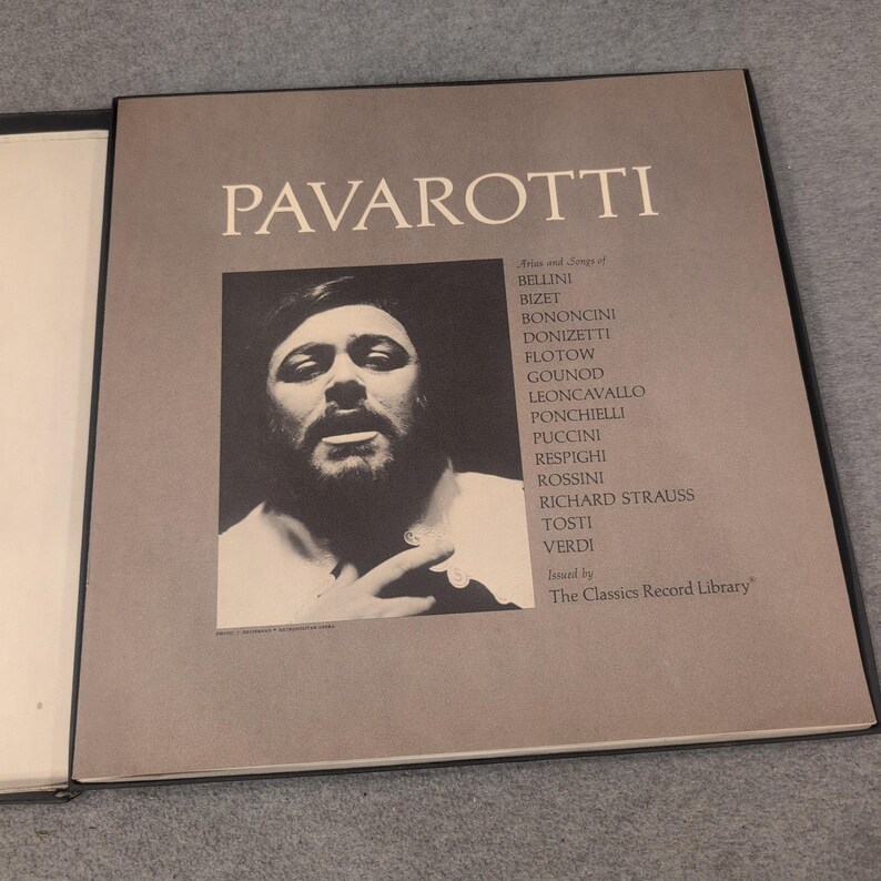 Luciano Pavarotti Arias and Songs 3 LP Vinyl Box Set London 80-5635 Classical image 2