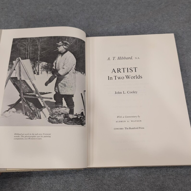 A T Hibbard NA Artist in Two Worlds Book First Edition 1968 John L Cooley image 2