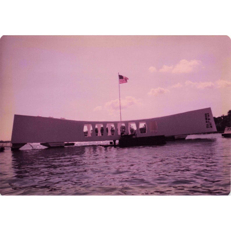 Vintage 1970s Pearl Harbor USS Arizona USS Utah Memorial Photos Lot of 13 Bell image 13