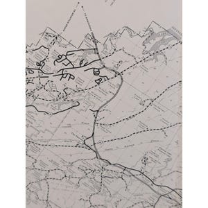 Vintage 1983 General Highway Map Shelby County Alabama Road Travel 25" x 18" image 3