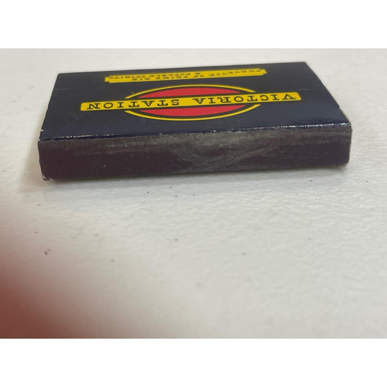 Victoria Station Matchbox San Francisco Restaurant Prime Rib Potable Spirits image 2
