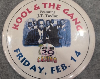 Kool The Gang con JT Taylor Destacado 29 Casino Viernes 14 de febrero Concierto Pin
