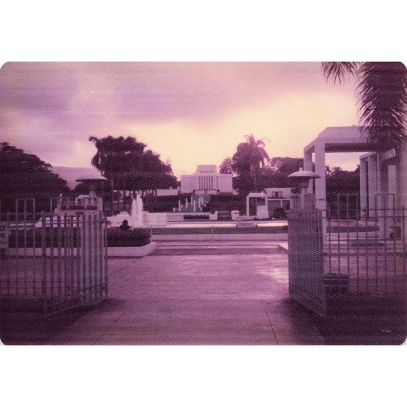 Vintage 1970s Laie Hawaii Temple Oahu Lot of 3 Photos image 1