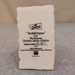 The Simpsons Bully Express Christmas Train Sculpture 2003 Hamilton Collection image 5