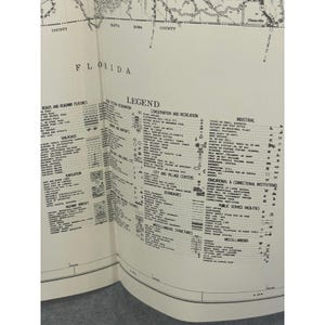 VTG 1969 General Highway Map Escambia County Alabama 31" x 18" Brewton Atmore image 3