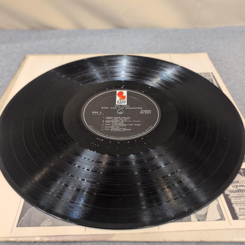Ruby and the Romantics Till Then Vinyl LP Kapp Records KS-3341 Stereo 1963 image 5