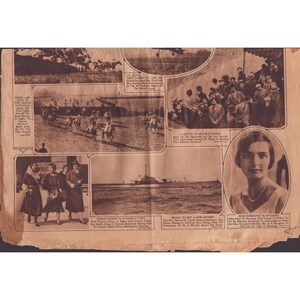 Photogravure vintage du Sunday Sun de Baltimore du 12 avril 1931, section Carnaval aérien image 2