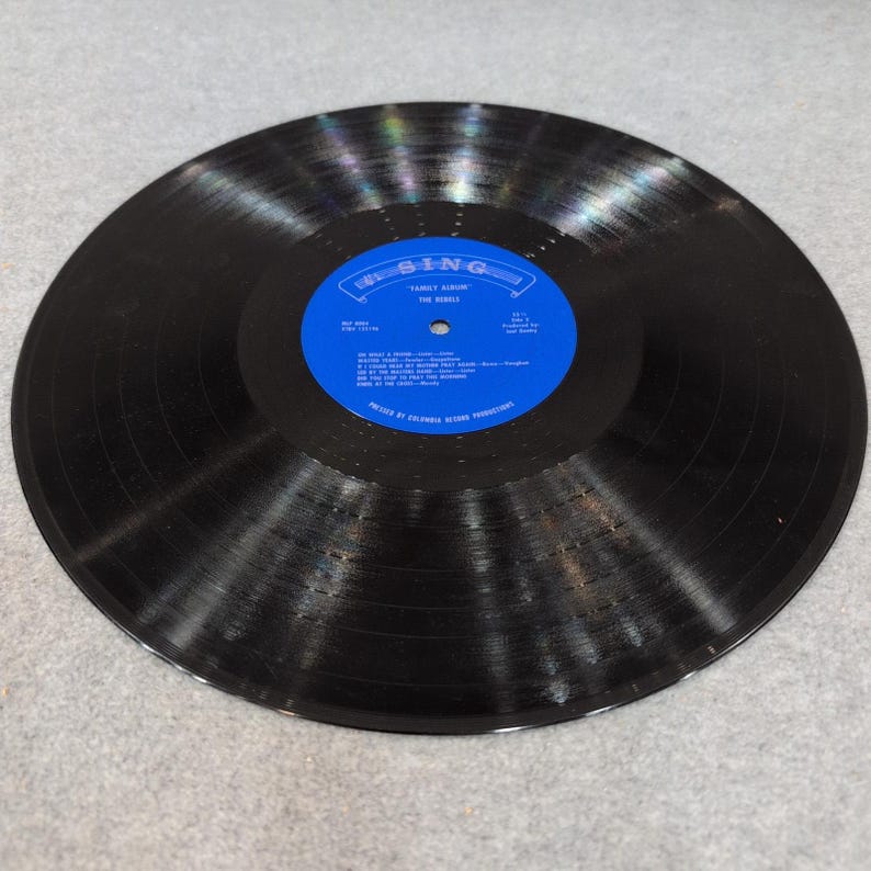 The Rebels Quartet Family Album Vinyl LP Sing Records MLP 8004 Southern Gospel image 6