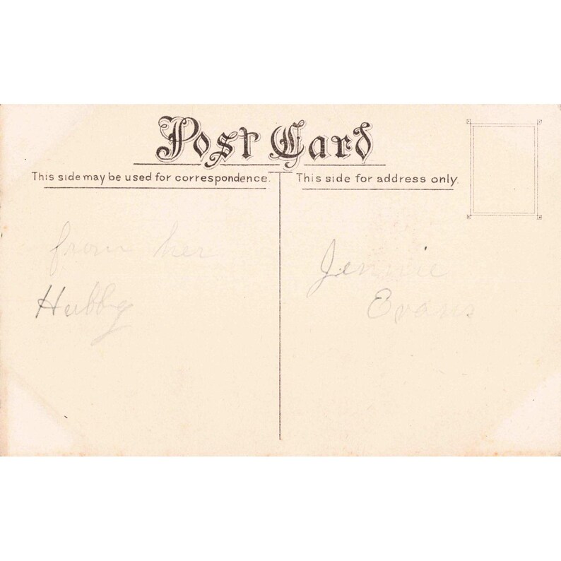 Vintage Romantic Couple Postcard I Could Hold Your Hand Forever Darling VG image 2