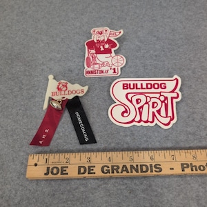 Vintage Anniston High School Bulldogs Spirit Pins Homecoming Football AHS Lot 3 image 2