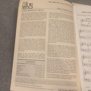 The Choir Herald May June 1996 Vol 99 No 5 Choral Music Sheet Music 7 Copies image 2