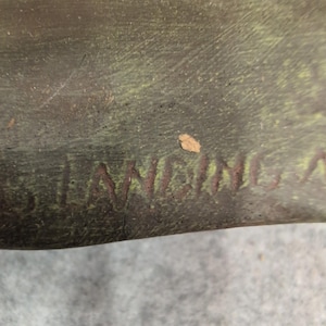 Vintage Baumstumpf Keramik Pflanzgefäß Rinde Textur Herz Carving Brown Floral Bild 10