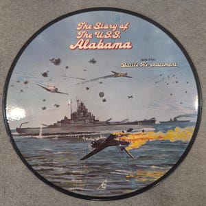 The Story of the USS Alabama Picture Disc Vinyl Record BB-60 History Battle LP image 2