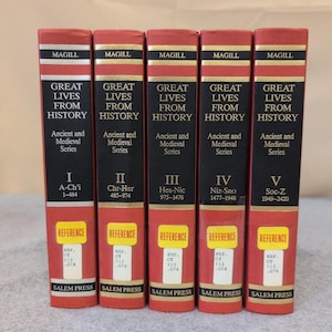 Great Lives From History Ancient and Medieval Series 5 Vol Set Frank Magill 1988 image 1
