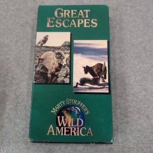 Marty Stouffer's Wild America Great Escapes VHS 1993 Nature Documentary KWD image 1