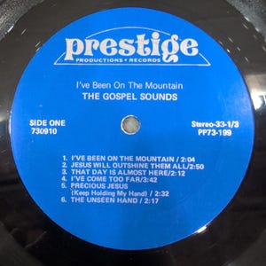 The Gospel Sounds I've Been On The Mountain Vinyl LP Prestige PP73-199 Alabama image 4