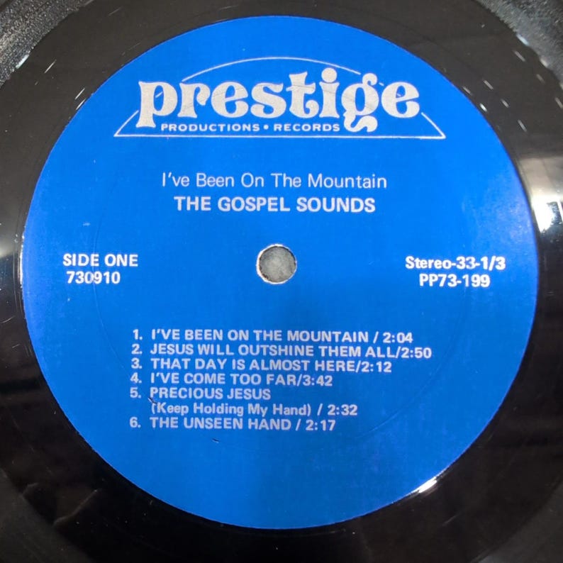 The Gospel Sounds I've Been On The Mountain Vinyl LP Prestige PP73-199 Alabama image 4