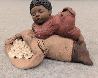 All God's Children Martha Holcombe Bone Figurine 1510 Edition 74 Vintage 1988