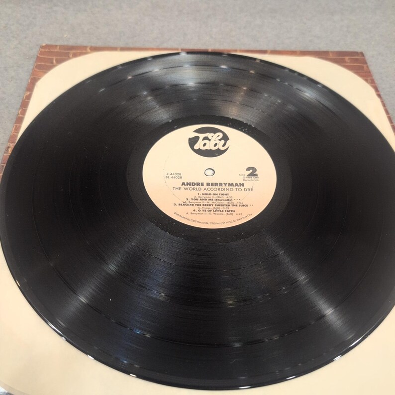 Andre Berryman The World According to Dre Vinyl LP 1988 Tabu Records Z 44028 image 5