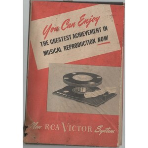 Vintage RCA Victor 45 RPM System Promotional Brochure Catalog Circa 1949 image 1