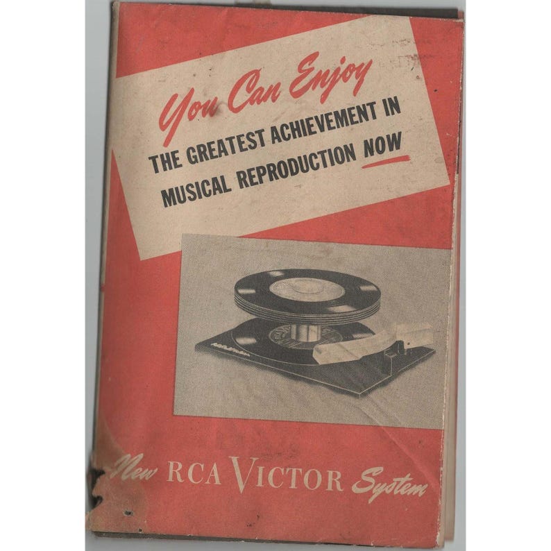 Vintage RCA Victor 45 RPM System Promotional Brochure Catalog Circa 1949 image 1