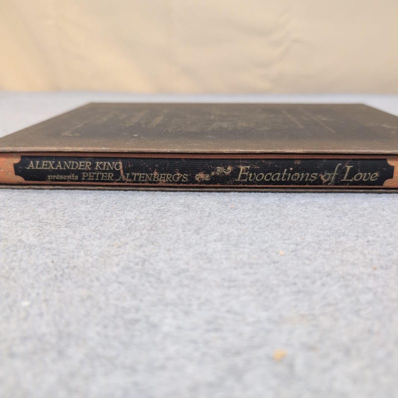 Alexander King Peter Altenberg Evocations of Love 1960 First Printing Slipcase image 2