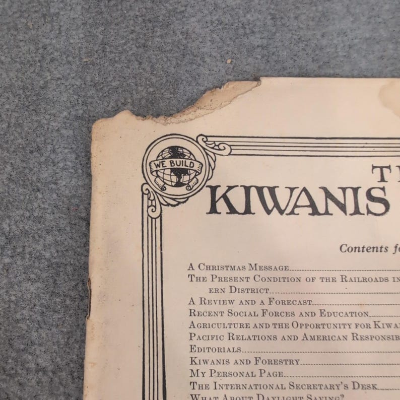Vintage December 1925 The Kiwanis Magazine Kiwanis International Chicago IL image 2