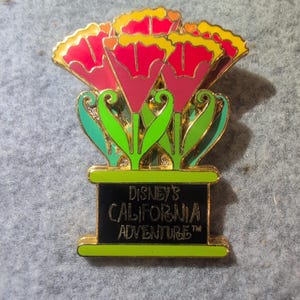 Disney California Adventure Flower Bouquet Enamel Pin Trading 2004 Collector image 1