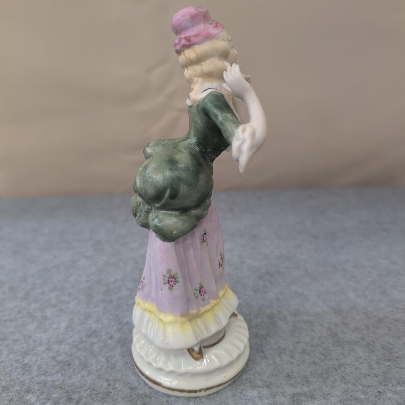 VTG Porcelain Figurine Lady Woman Figurine Produced by Hal-sey Fifth Ave. L & M image 5