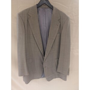 Nick Hilton Collection Mens Plaid Blazer Gray Mark Shale Sport Coat 48 L image 1