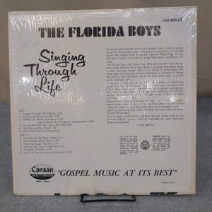 The Florida Boys Singing Through Life Vinyl LP Canaan Records CAS-9629-LP Stereo image 2