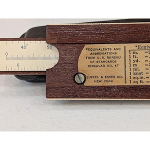 Vintage K & E N4053-3 Rechenschieber mit Koffer – Keuffel Esser Co. USA Bild 4