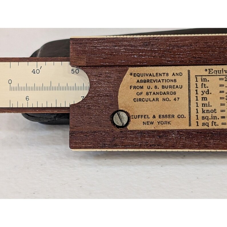 Vintage K & E N4053-3 Rechenschieber mit Koffer – Keuffel Esser Co. USA Bild 4