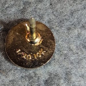 Vintage 1/20 10KT Gold Filled Lamp of Knowledge Nursing Enamel Lapel Pins Set 2 image 3