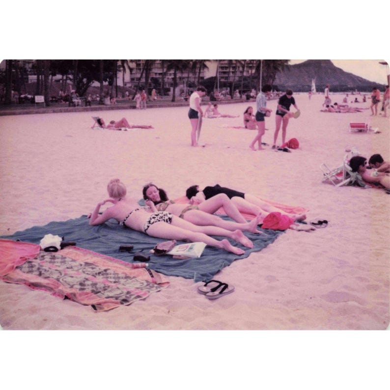 Vintage 1970s Waikiki Beach Hawaii Diamond Head Oahu Photo Lot of 11 image 11