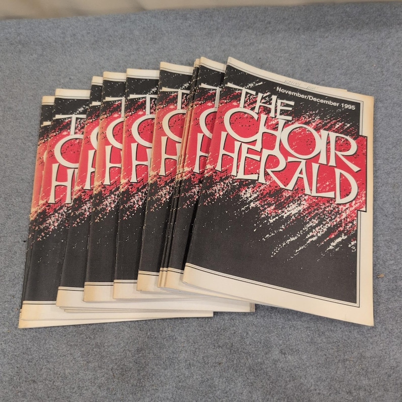 The Choir Herald Magazine Nov Dec 1995 Vol 99 No 2 Choral Music Lot of 12 VG image 1