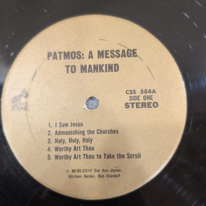 Patmos A Message To Mankind 2LP Vinyl Record 1974 Creative Sound CSS 584 VG image 3